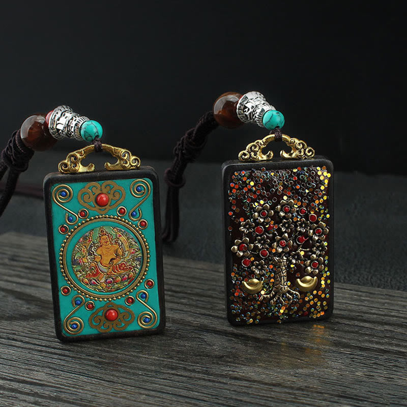 Kette Türkis Anhänger Tibet Harmonie Schutz