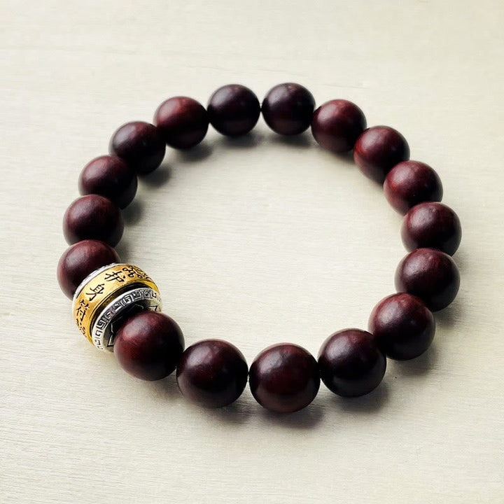 Armband Sandelholz – Schutz mit goldenem Verschluss elegantes Design