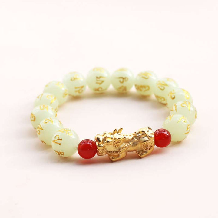 Armband Pixiu Feng Shui Glowstone - Wohlstand