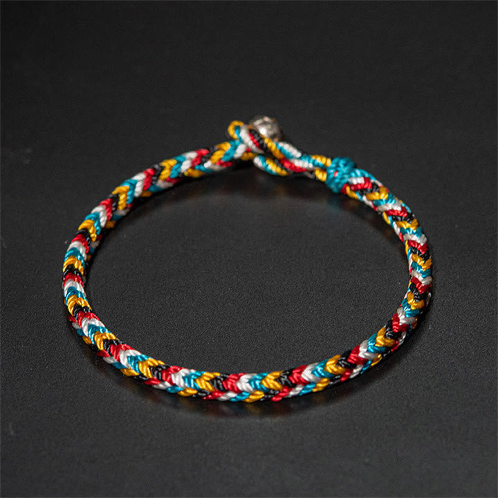 Armband Tibet Fünf Farben Schnur "Schutz"