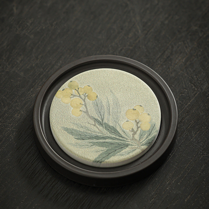 Teetassen Mit Untertasse Pflaumenblüte Keramik Wollmispel