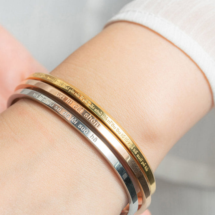 Armband – Schutz & Segen in Gold, Silber und Roségold am Handgelenk