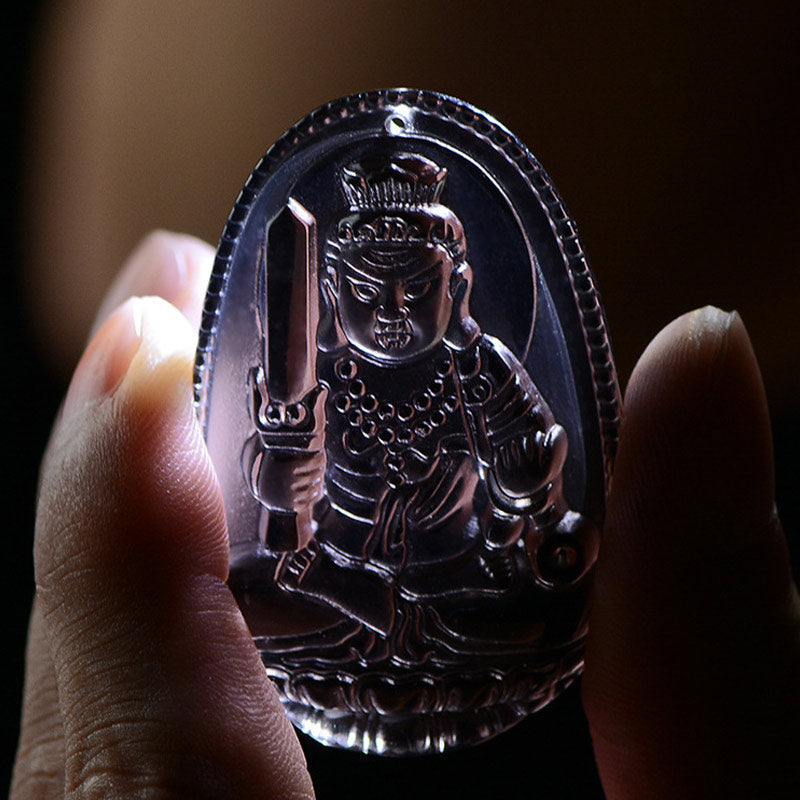 Schwarzer Obsidian Kette Buddha Anhänger Spirituell