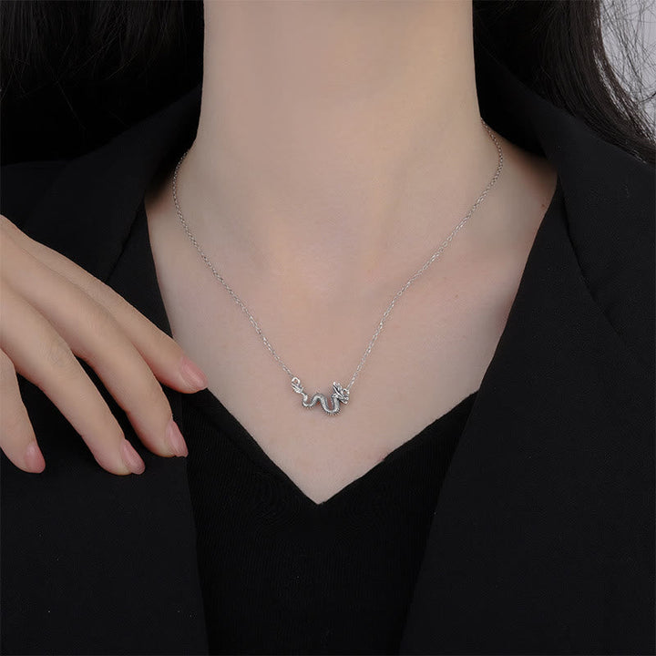 Anhänger Kette Sterling-Silber Drachen – Schutz