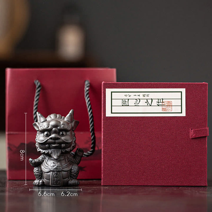 Drachen Figur Little Dragon King-Black(Gift Box)