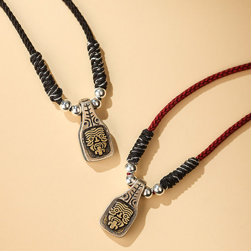 Kette Sterling-Silber Göttin Wohlstand Schutz Geflochtenes Armband