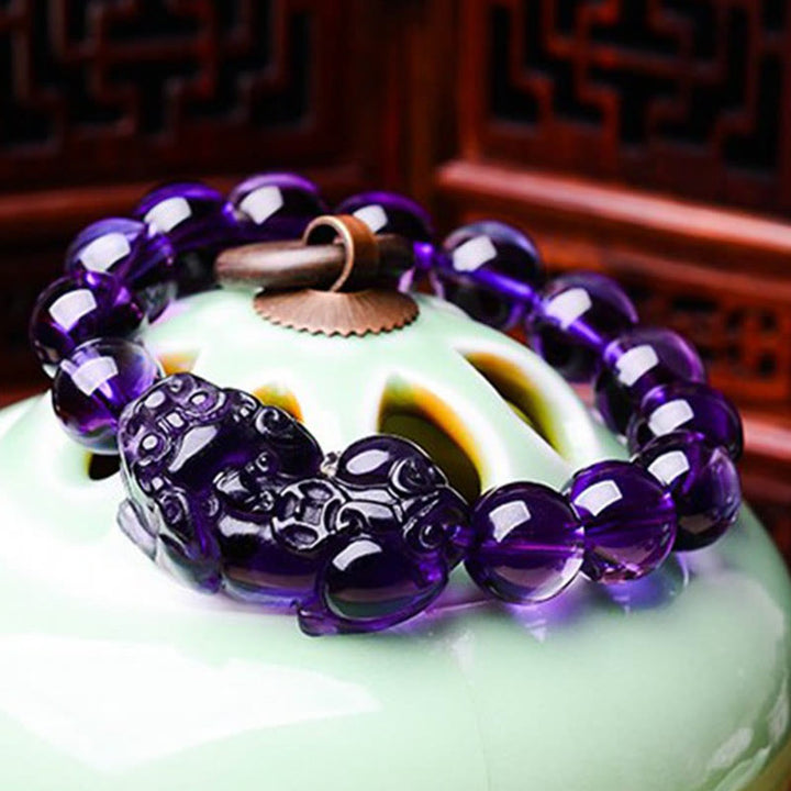 Armband Amethyst PiXiu Feng Shui - Wohlstand