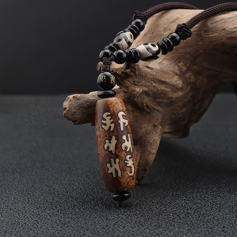Tibetische Dzi Kette – Harmonie, Kraft, Segen