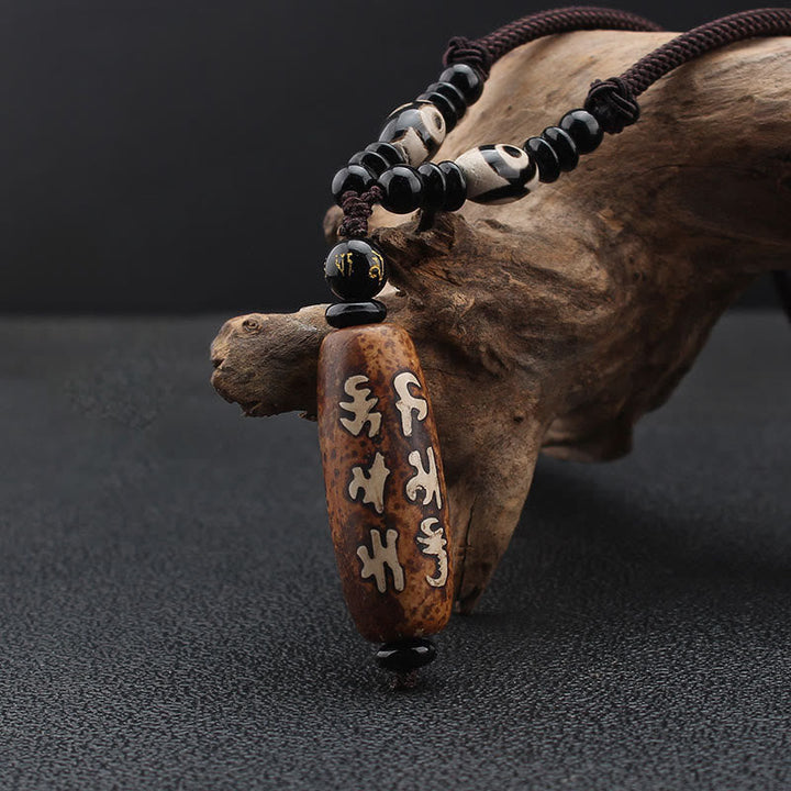 Tibetische Dzi Kette – Harmonie, Kraft, Segen