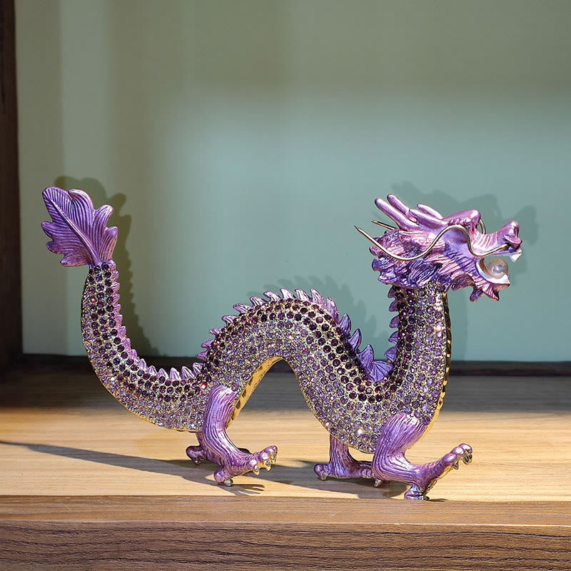 Drache Figur Erfolg Glück Lila