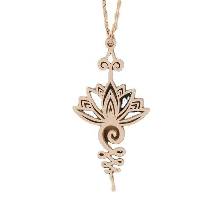Kette Sterling Silber Lotus Anhänger Wohlstand Glück Spirituell