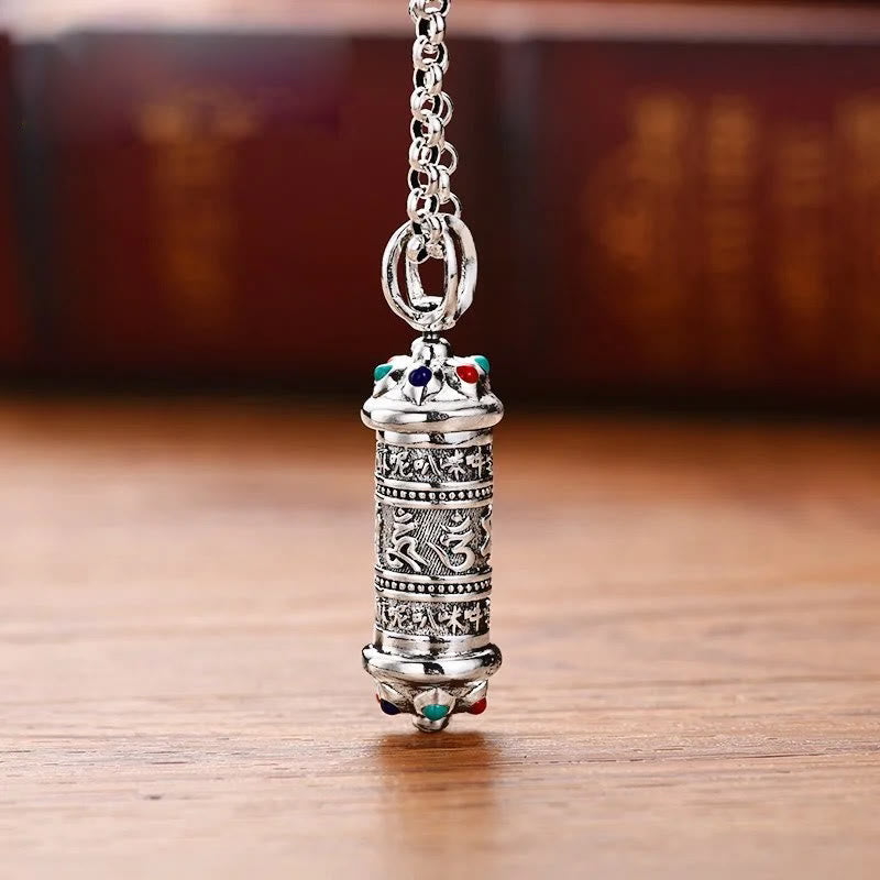 Kette Stein – Weisheit – Energie – Echter Naturstein – Silberne Kette Stein Anhänger Weisheit Energie bunte Edelsteine Schmuck