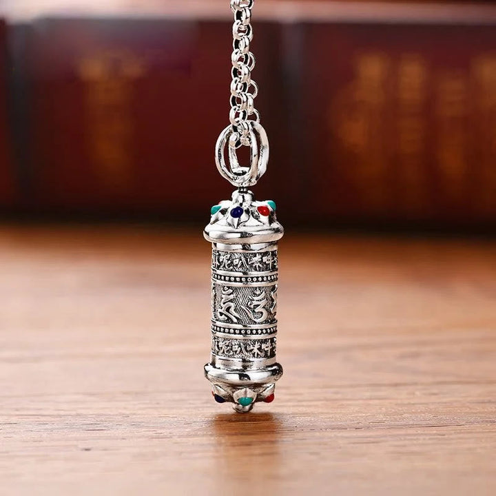 Kette Stein – Weisheit – Energie – Echter Naturstein – Silberne Kette Stein Anhänger Weisheit Energie bunte Edelsteine Schmuck