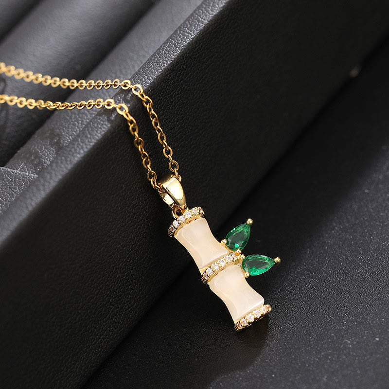 Kette Chalcedon Bambus