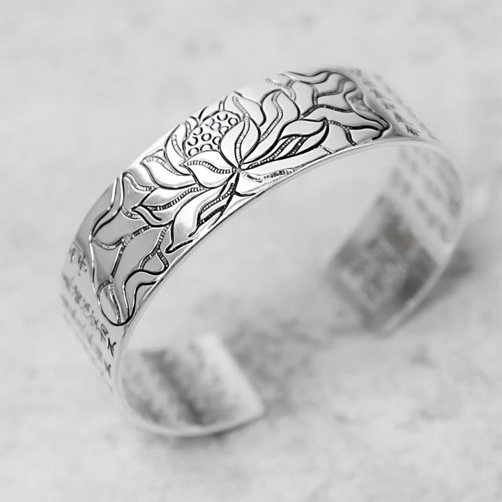 Armband Lotus Tibetische 925 Silber Glück