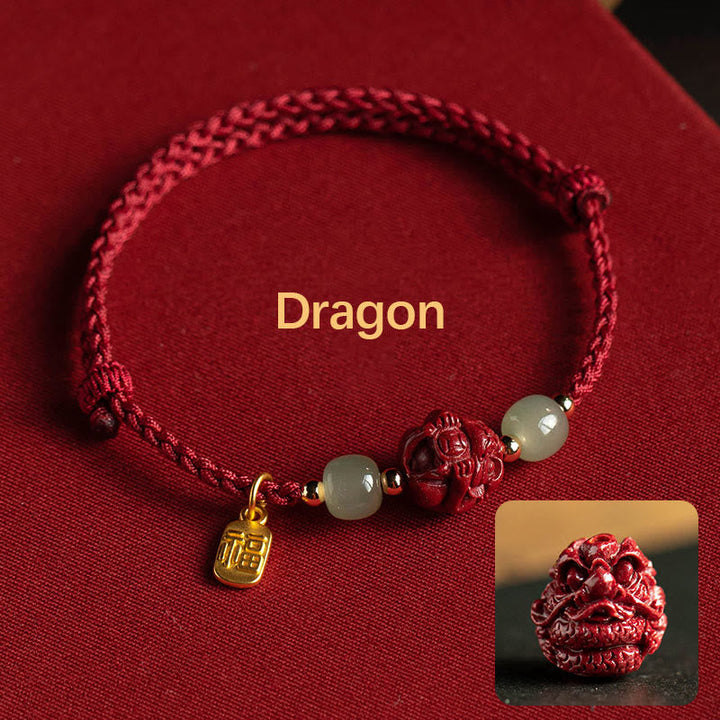 Armband Chinesischer Tierkreis - Hetian Jade
