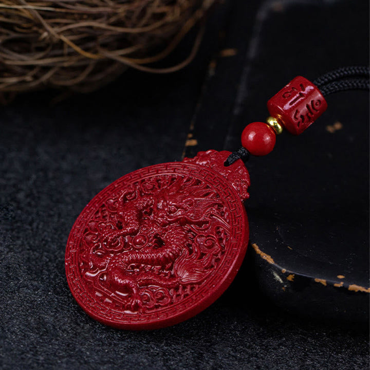 Armband Drache Zinnober Rot - Schutz Glück