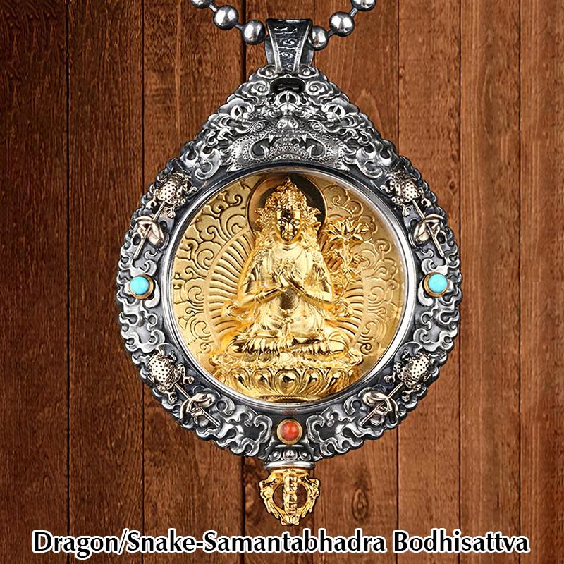 Anhänger Kette Tibetischer Jade Geburtsgott | Zen Spirit