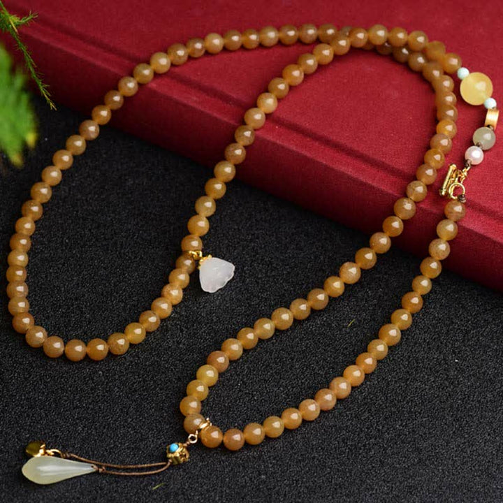 Armband Weiße Jade Perle Lotus Erfolg Bernstein Perlen Schmuck