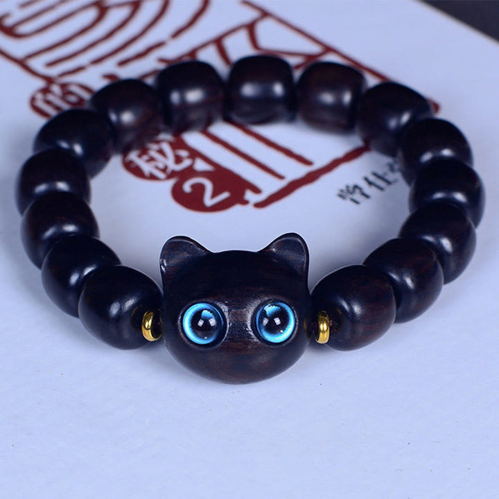 Armband Ebenholz Katze – Liebe & Frieden – Bild 11