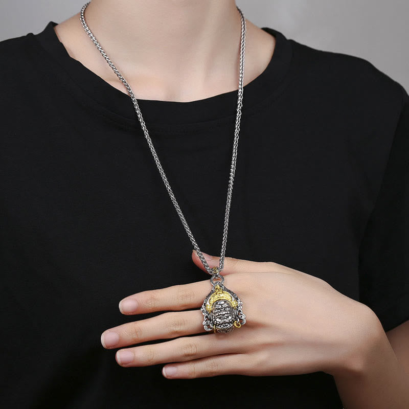 Kette Wohlstandsgott Silber Pendant Glück