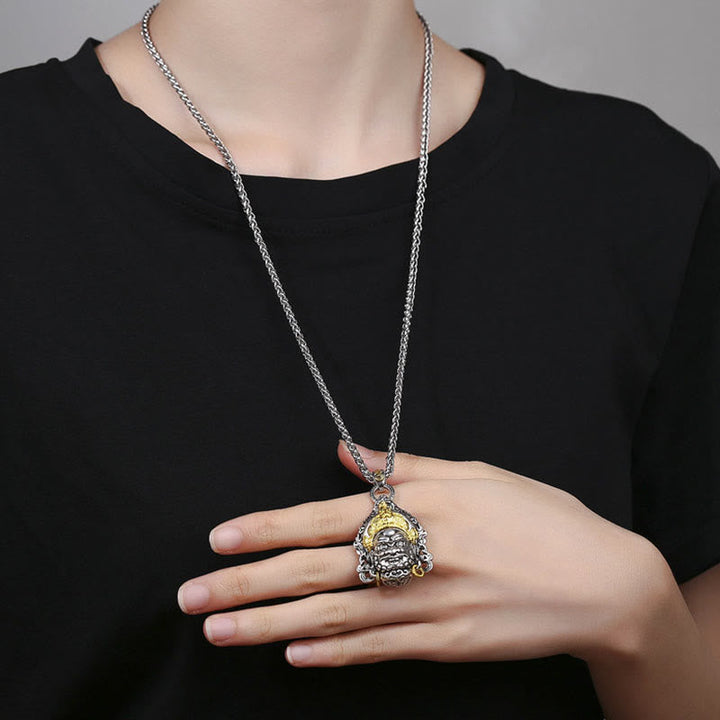 Kette Wohlstandsgott Silber Pendant Glück