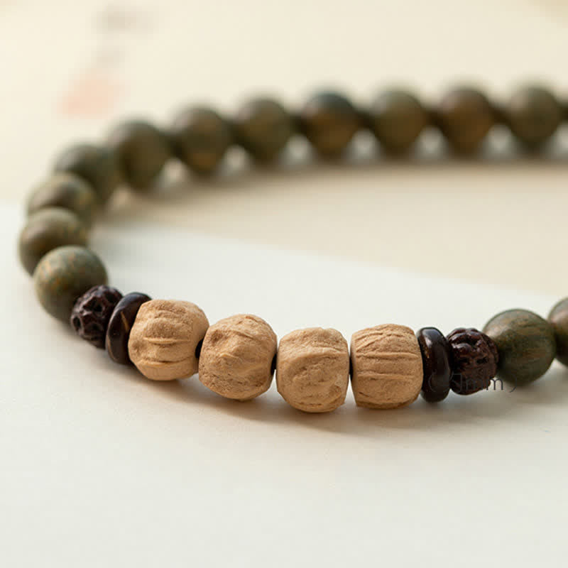 Armband Sandelholz – Frieden mit natürlichen Steinen elastisch