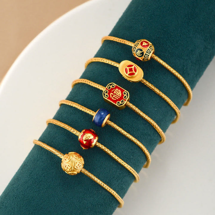 Armband Om Mani Padme Hum – 18K Gold, Glücks-Mantra & Ruhe