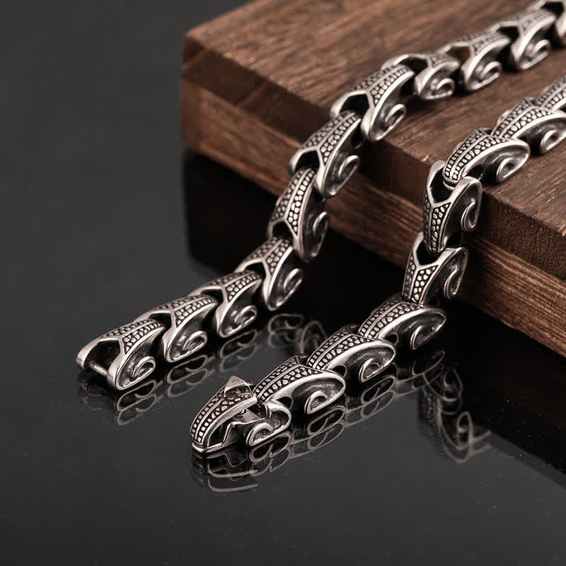 Anhänger Kette Titanium Drachen Schutz Wikinger