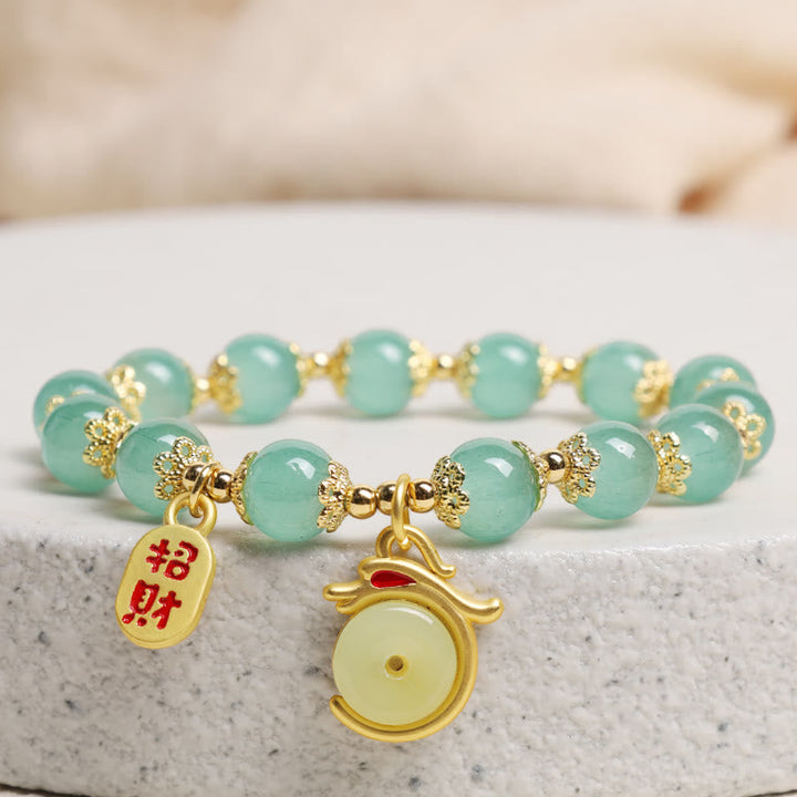 Armband Drachenjahr - Aventurin Achat "Glück"