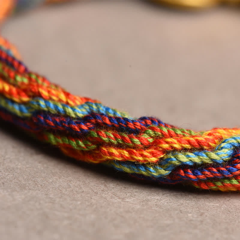 Armband Om Mani Padme Hum - Reinkarnation & Glücksknoten