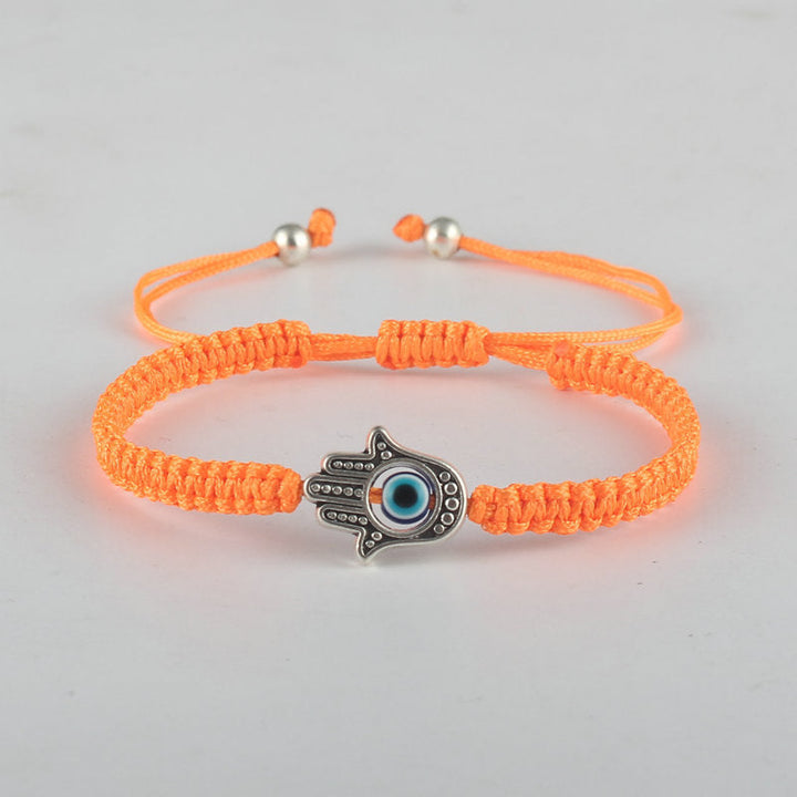 Schutzarmband Hamsa Symbol Evil Eye Schnur