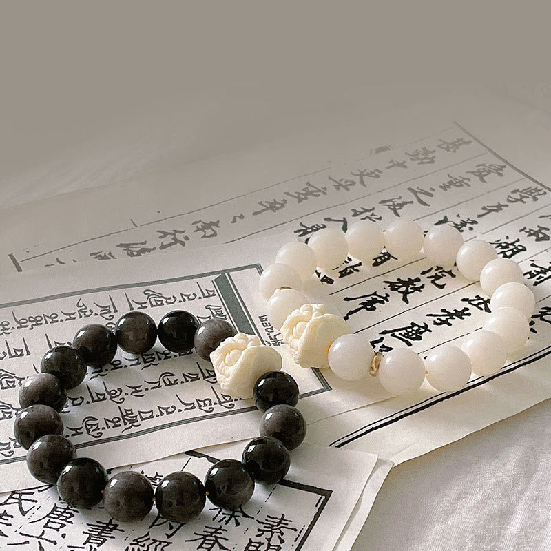 Armband Silber Obsidian Bodhi – Schutz
