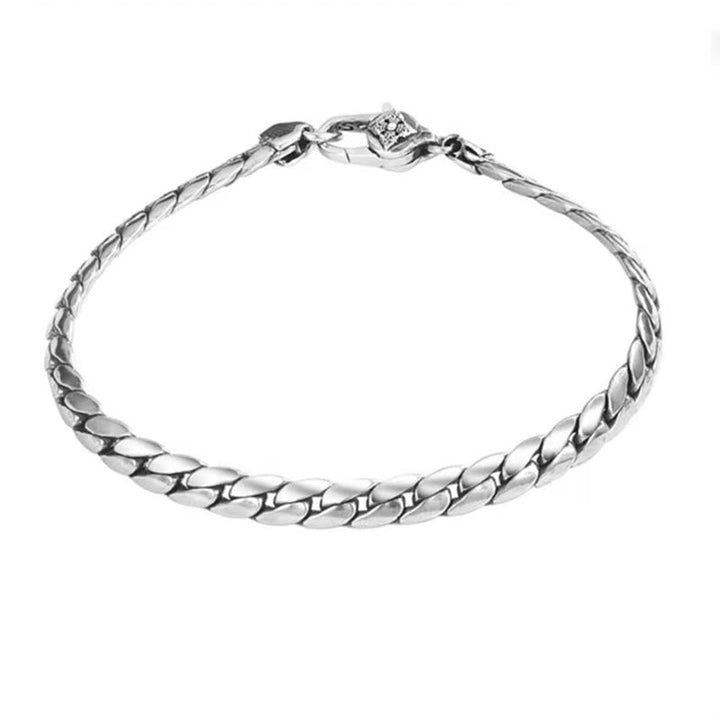 Silbernes Armband Kupfer – Stärke Energie gedrehtes Kettendesign elegant