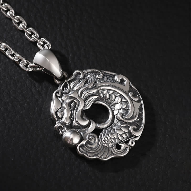 Drachen Silber Eleganz Schmuck Kette
