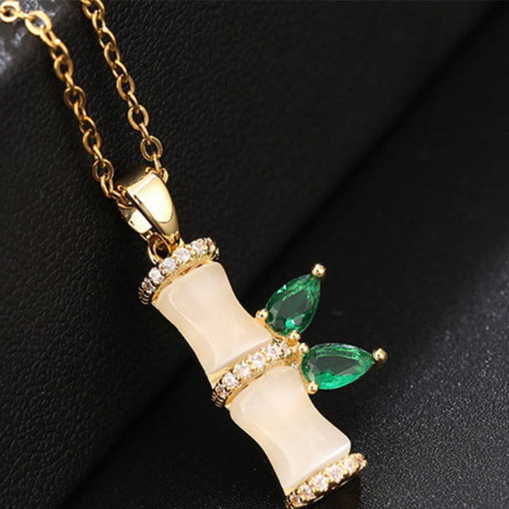 Kette Chalcedon Bambus
