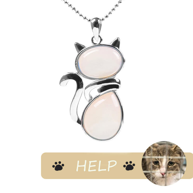 Kette Kristall Katze – Schutz & Glück | Zen Spirit