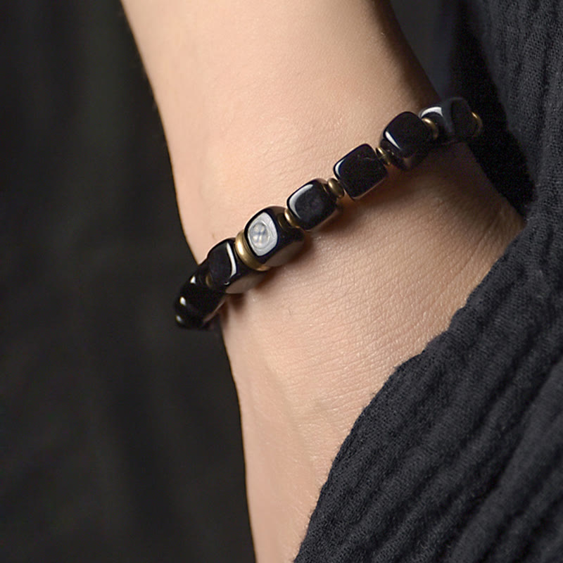 Armband Obsidian Kristall Kupfer - Kraft & Schut