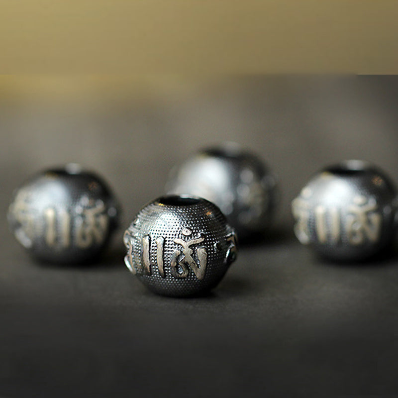 Armband Obsidian Chinesisches Tierkreis Perlen Nahaufnahme Detailansicht