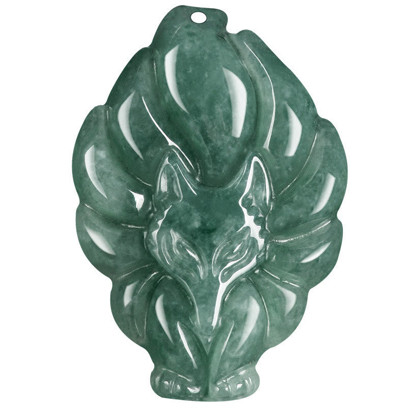 Jade Anhänger Loch grün Kette Stein