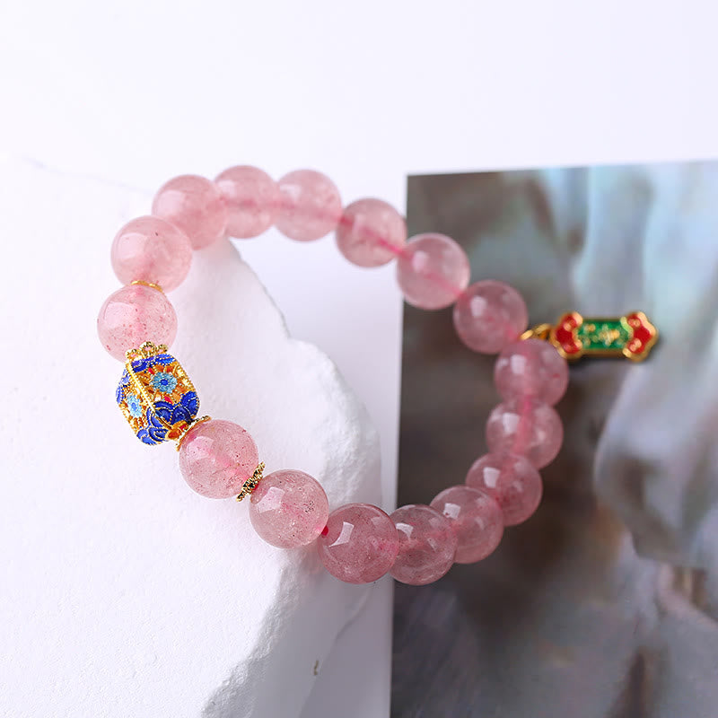 Armband Erdbeerquarz – Harmonie