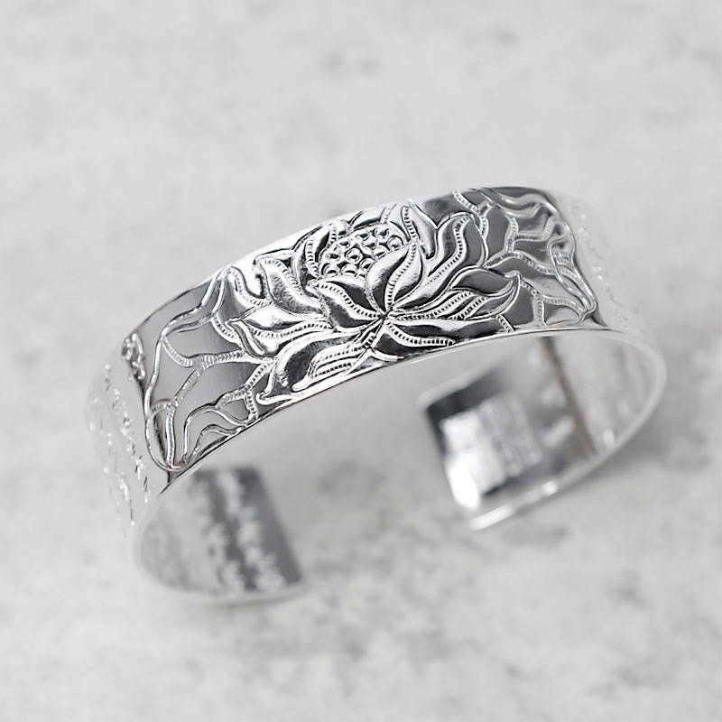 Armband Lotus Tibetische 925 Silber Glück