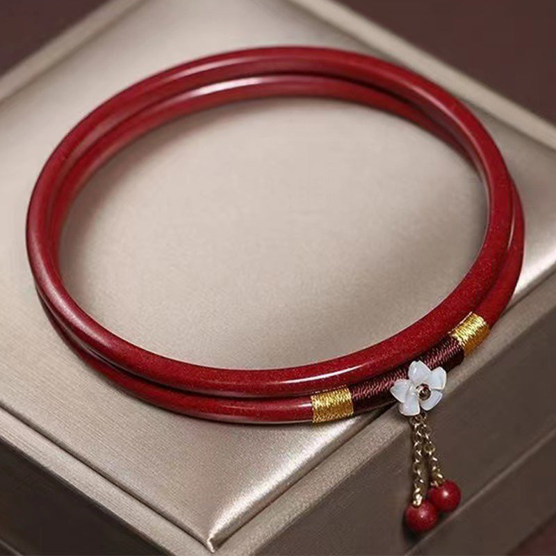 Armband Roter Zinnober Segen Schutz Energie