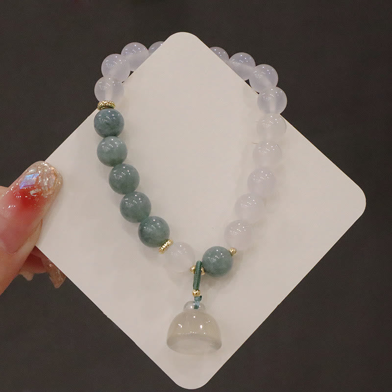 Armband Achat Jade Lotus – Schutz & Frieden
