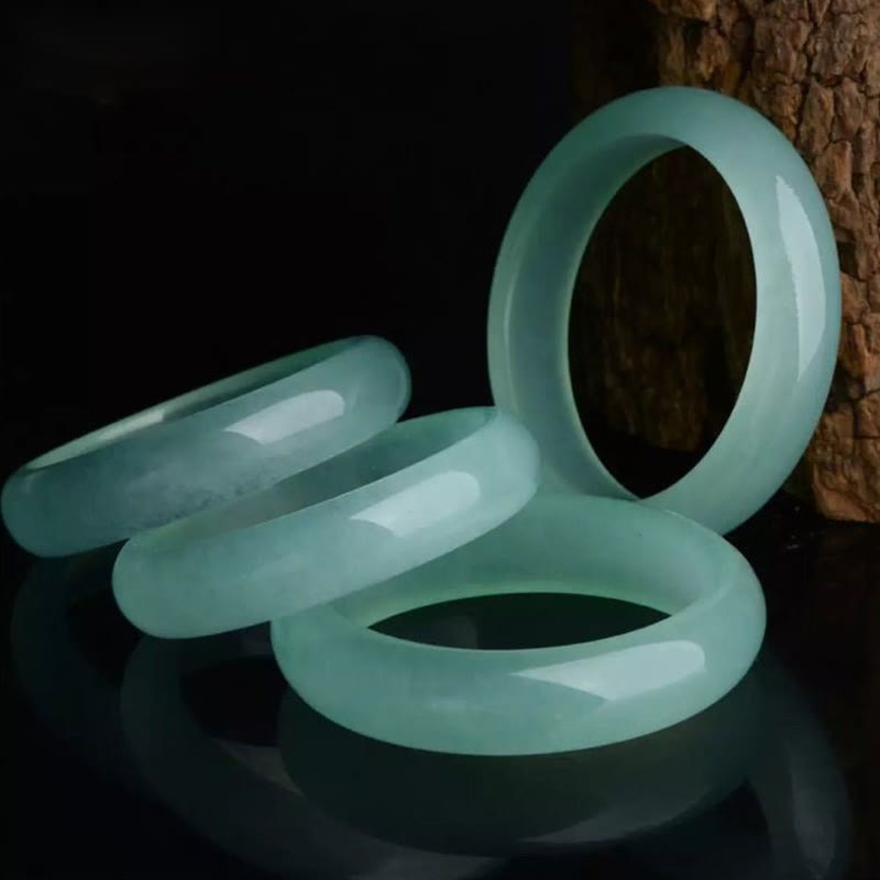 Jade Armband Armreife grüne Naturstein Schmuck Glück Heilung Segen