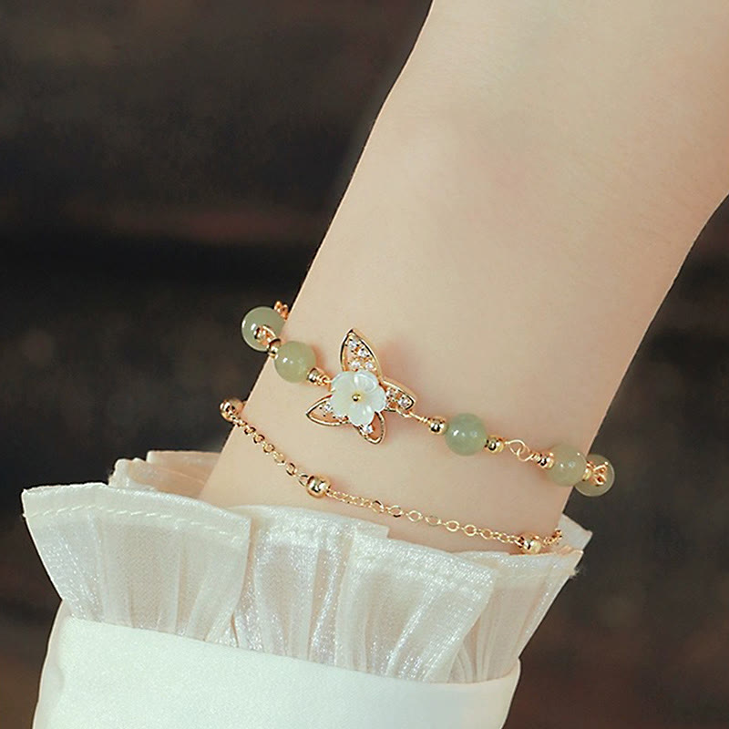 Armband Jade Schmetterling – Glück & Leichtigkeit