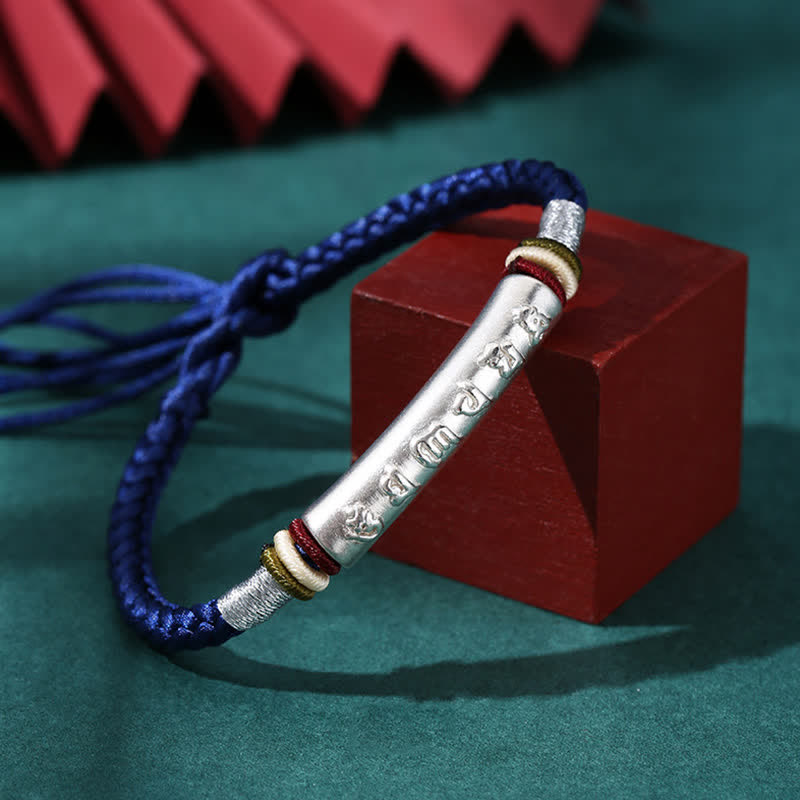 Armband 925 Silber Om Mani Padme Hum – Schutz & Stärke