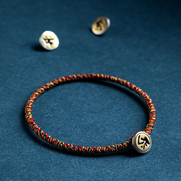 Rotes Armband 925 Silber Chinesisches Tierkreis Schutz Perlen elegant.