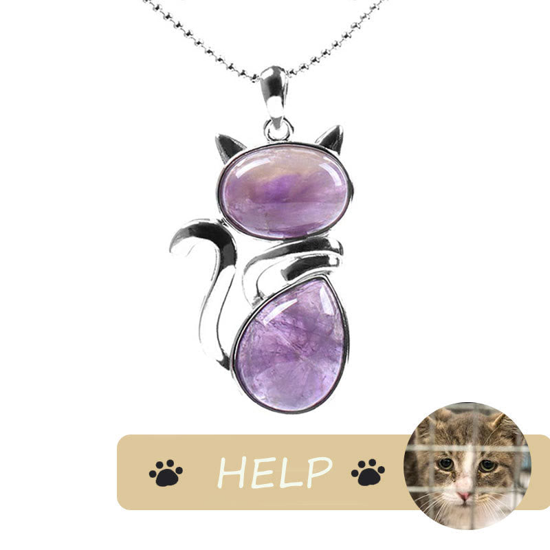 Kette Kristall Katze – Schutz & Glück | Zen Spirit