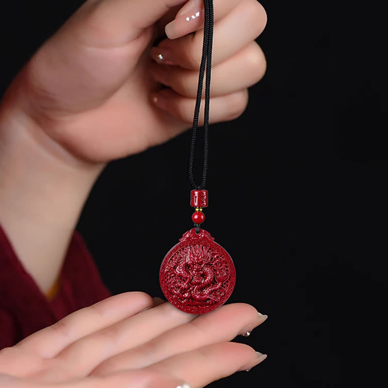 Armband Drache Zinnober Rot - Schutz Glück